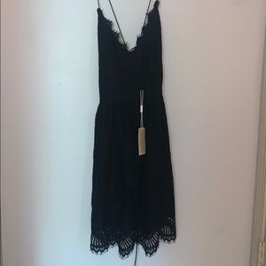short black lace dress